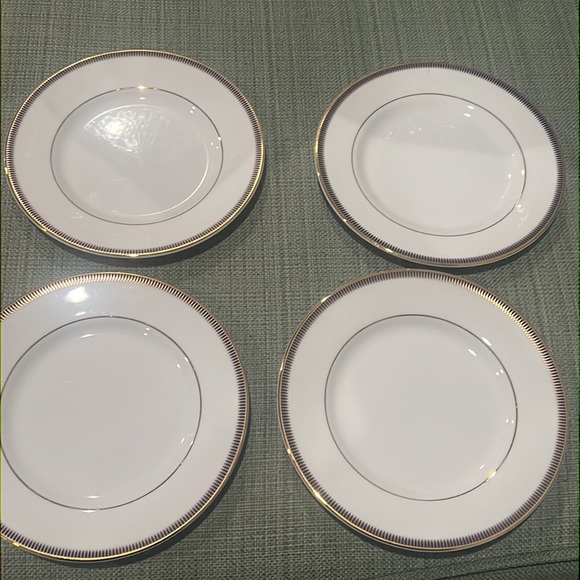 Waterford Lismore Diamond Lapis bread and butter plates, Set of 4 - Picture 5 of 5